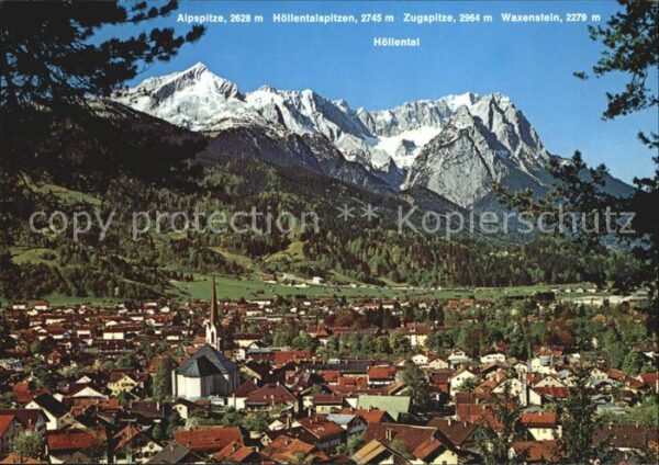 Garmisch-Partenkirchen Zugspitzgruppe Panorama