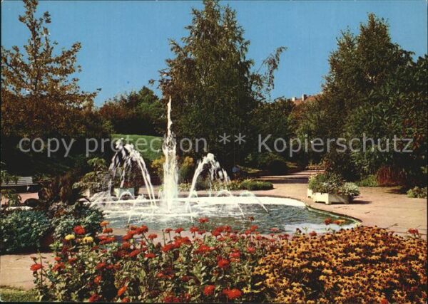 Schweinfurt Springbrunnen Parkanlage