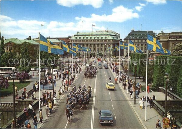 Stockholm Tag der Schwedischen Flagge