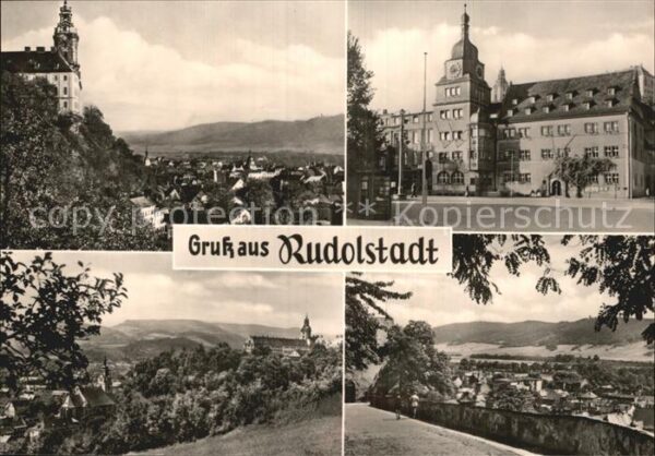 Rudolstadt Heidecksburg Schlossaufgang Stadtkirche