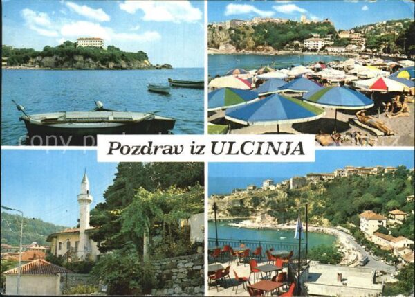 Ulcinj Strand Meer Boote Ansicht
