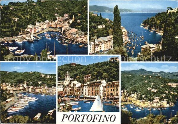 Portofino Liguria Hafen Panorama