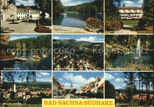 Bad Sachsa Harz Kurmittelhaus Kurhaus Kurpark Marktstra