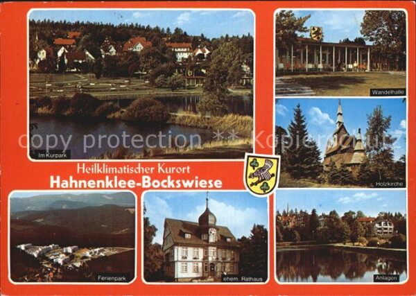 Hahnenklee-Bockswiese Harz Holzkirche Kurpark Wandelhalle ehemalig