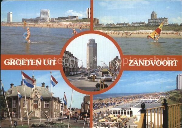 Zandvoort Holland Strand Stadtansicht Promenade