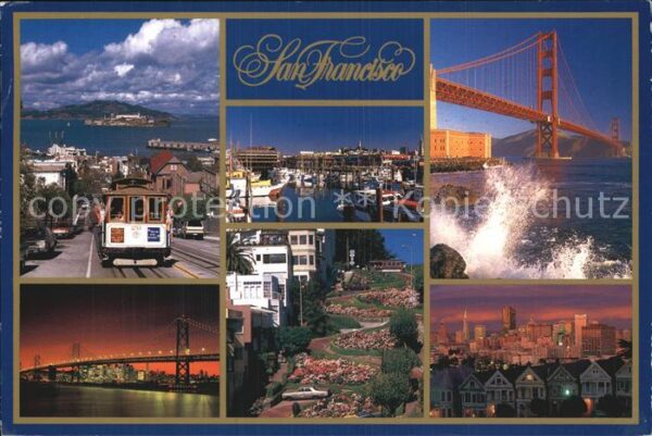 San Francisco California Golden Gate Bridge Teilansicht