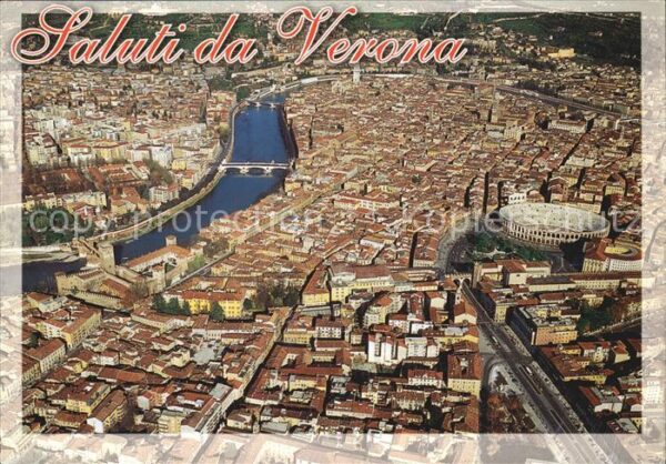 Verona Veneto Fliegeraufnahme