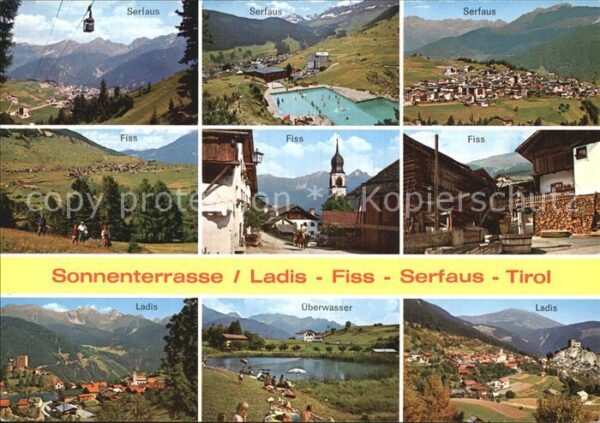 Serfaus Tirol Sonnenterrasse Ladis-Fiss