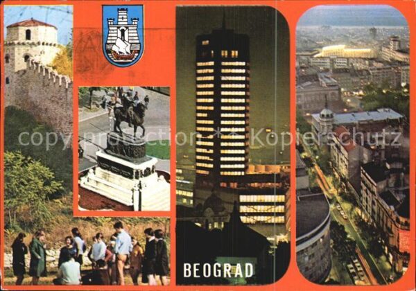 Beograd Belgrad Hochhaus Denkmal