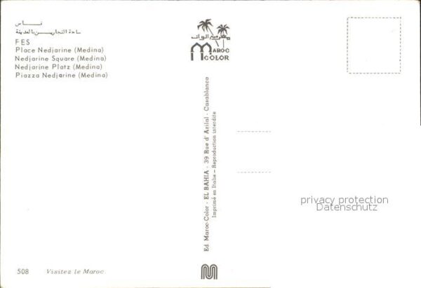 Fes Fez Maroc Nedjarine Platz – Bild 2