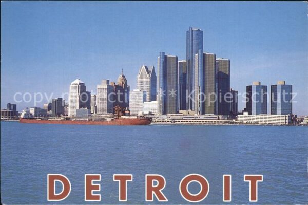 Detroit Michigan Skyline