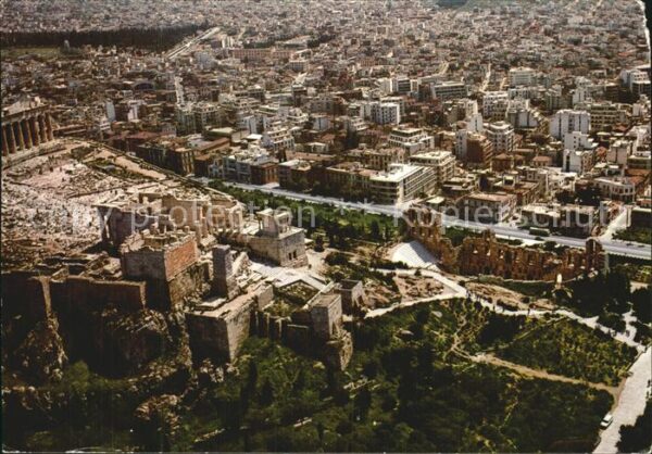 Athen Griechenland Acropolis Propylaen Fliegeraufnahme