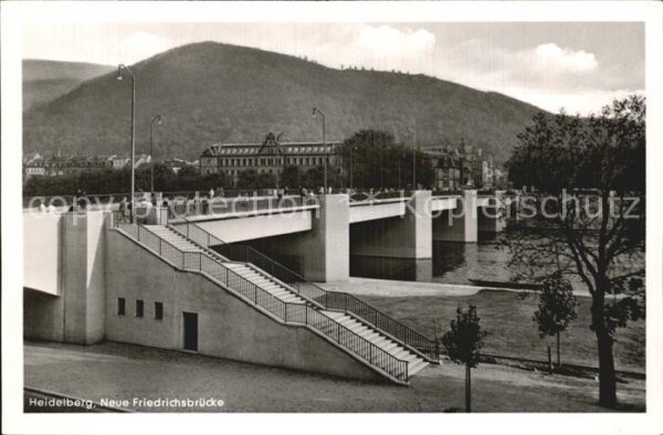Heidelberg Neckar Neue Friedrichsbrücke
