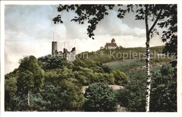 Weinheim Bergstrasse Burgruine Windeck Wachenburg