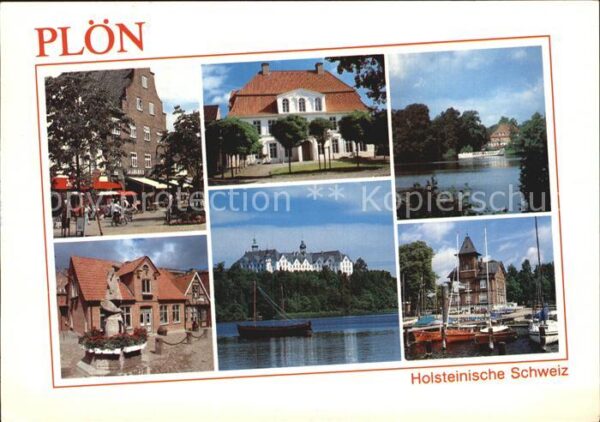 Ploen See MarktplatzBrunnen Schloss Hafen Teilans