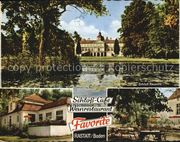 Rastatt Schloss Favorite Cafe Restaurant Garten