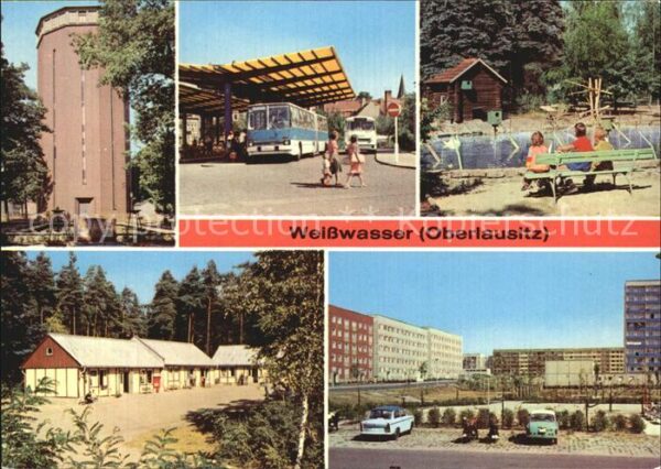 Weisswasser Oberlausitz Wasserturm Busbahnhof Tierpark Pionierl