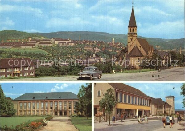 Aue Erzgebirge Kulturhaus Ernst Thälmann Kaufhaus Ober