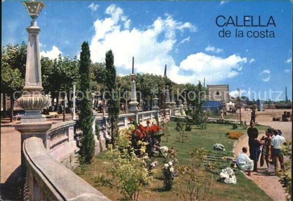 Calella Gärten des Paseo Puigvert
