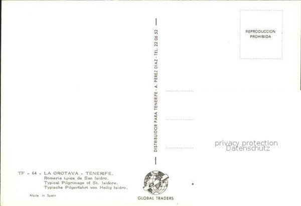 Orotava Tenerife Tracht Pilgerfahrt von Heilig Isidro – Bild 2