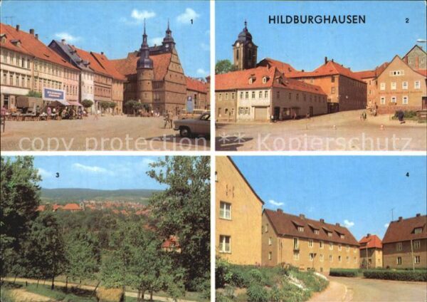 Hildburghausen Markt Goetheplatz Ernst-Thälmann-Platz