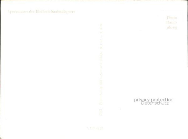 Bleilochtalsperre Sperrmauer – Bild 2