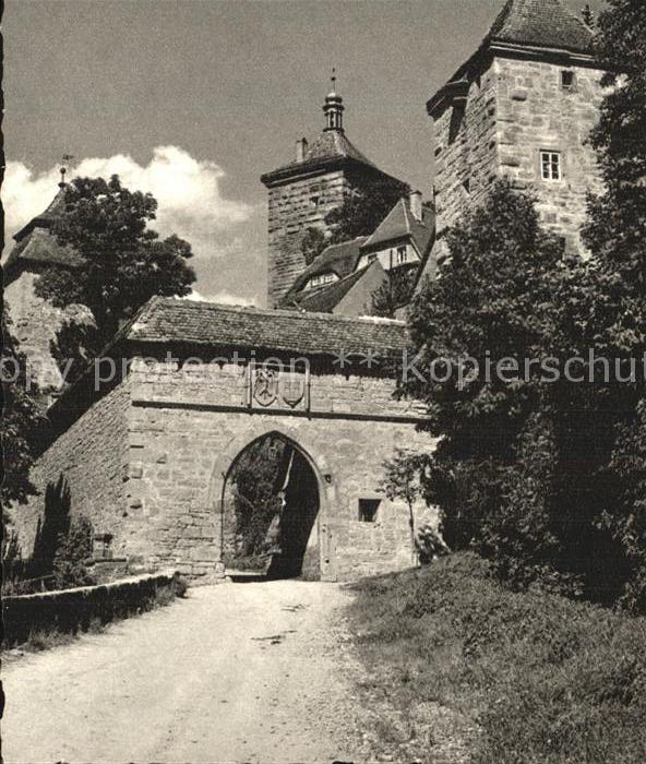 Rothenburg Tauber Kobolzeller Tor