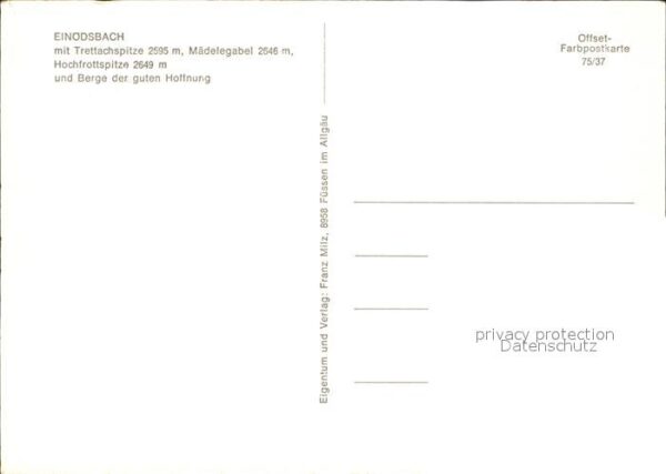 Einoedsbach Trettachspitze Mädelegabel – Bild 2