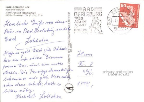 Bad Berleburg Hotel Pension Haus Erna – Bild 2
