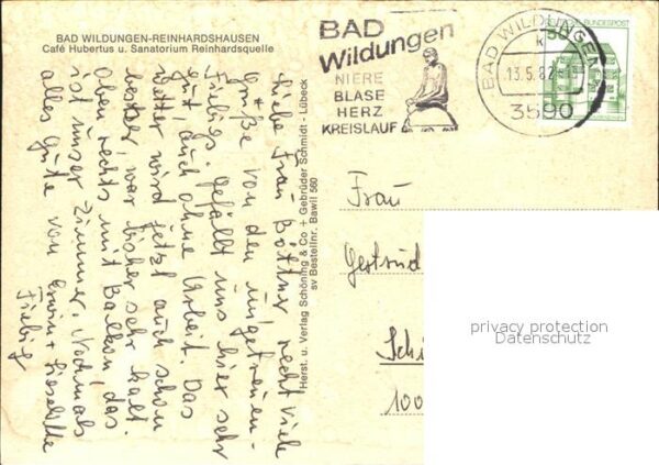 Bad Wildungen Cafe Hubertus Sanatorium Rheinhardsquel – Bild 2