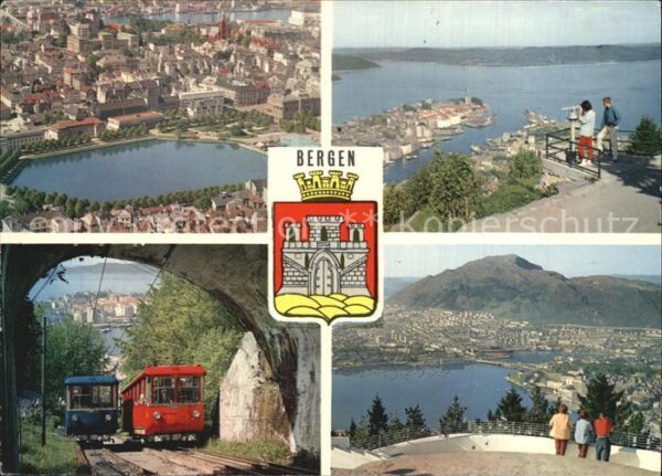 Bergen Norwegen Panorama Eisenbahn