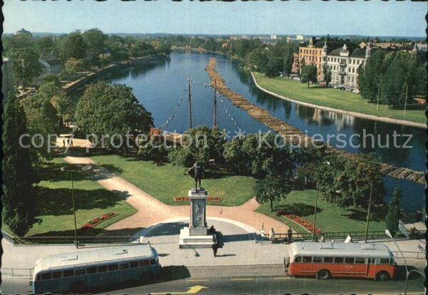 Karlstad Varmlands Lan Governor`s Square Statue of Charles IX.