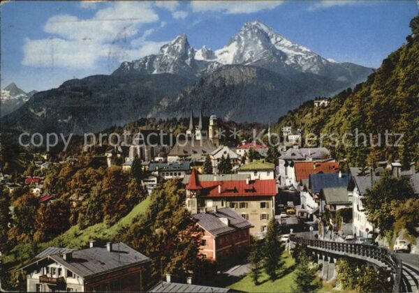 Berchtesgaden mit Watzmann und Schönfeldspitze