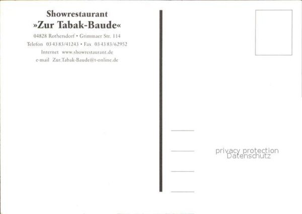 Rothersdorf Showrestaurant Zur Tabak-Baude – Bild 2