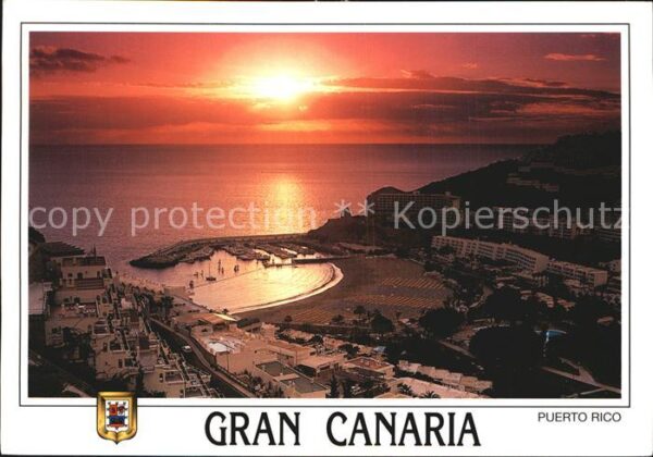 Puerto Rico Gran Canaria Fliegeraufnahme Hafen