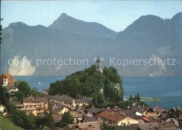 Traunkirchen mit Klosterkirche und Johanneskapelle
