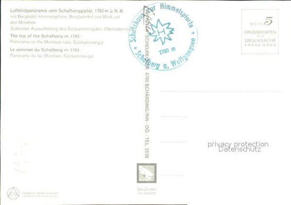 Mondsee Salzkammergut Fliegeraufnahme Schafberggipfel mit Ber – Bild 2
