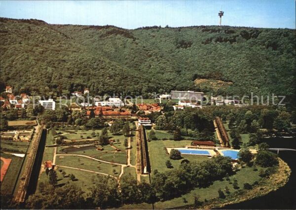 Bad Kreuznach Fliegeraufnahme Salinental mit Sanatori