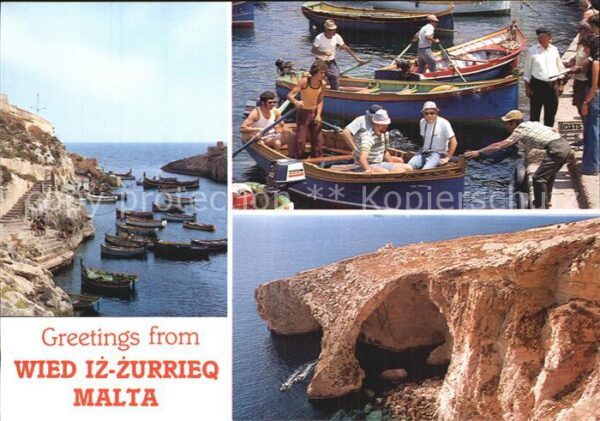 Wied iz-Zurrieq Harbour and  Blue Grotto