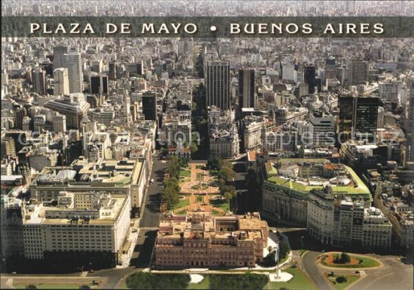 Buenos Aires Fliegeraufnahme Plaza de Mayo