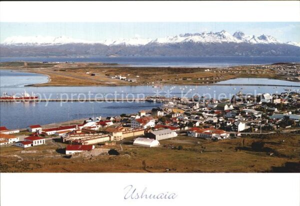 Ushuaia Fliegeraufnahme Partie am Meer