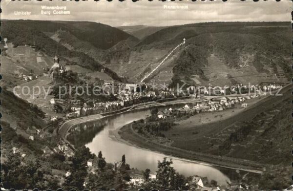 Cochem Mosel Fliegeraufnahme Moselpartie