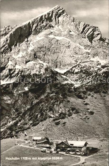 Mittenwald Bayern Hochalm mit Alpspitze