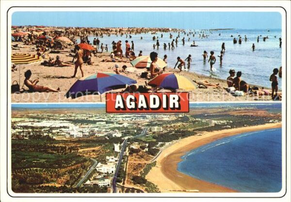 Agadir Strand Fliegeraufnahme