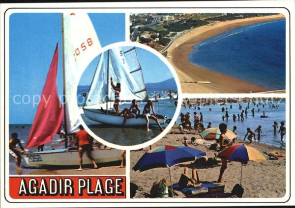 Agadir Plage Fliegeraufnahme