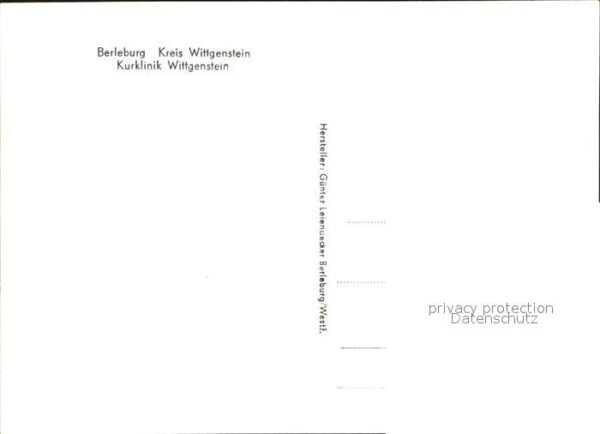 Berleburg Bad Kurklinik Wittgenstein – Bild 2