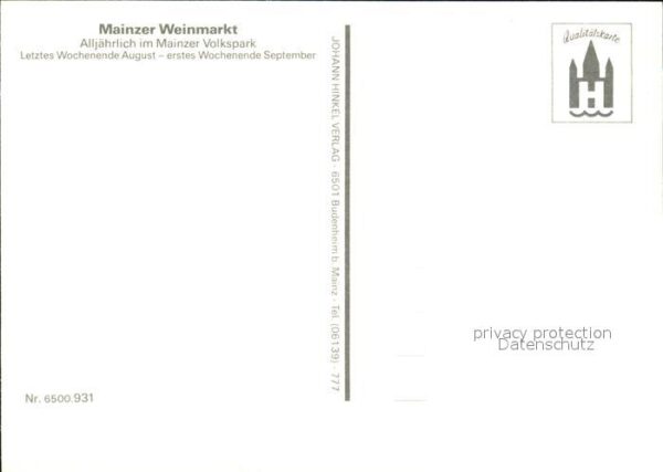 Mainz Rhein Weinmarkt – Bild 2