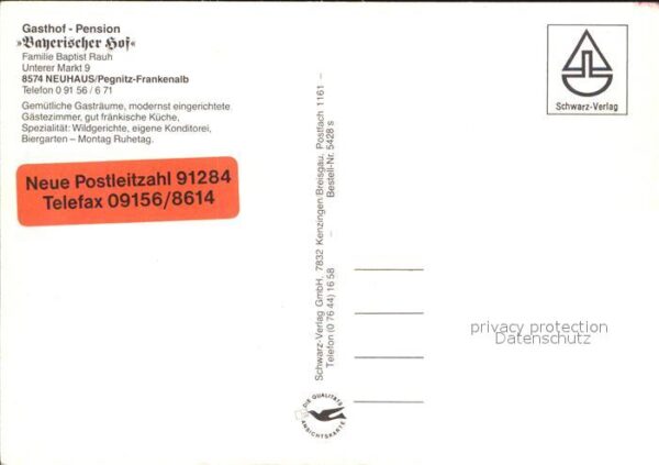 Neuhaus Pegnitz Gasthaus Pension Bayerischer Hof – Bild 2