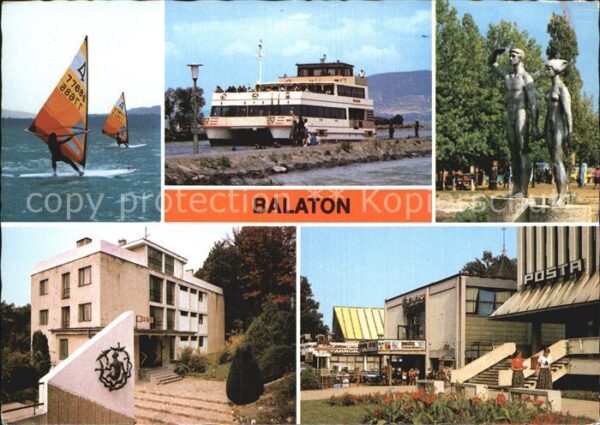 Balaton Plattensee Ortsansichten Skulpturen