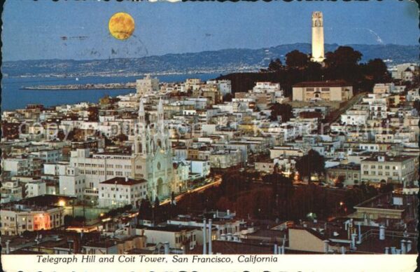 San Francisco California Fliegeraufnahme mit Telegraph Hill and